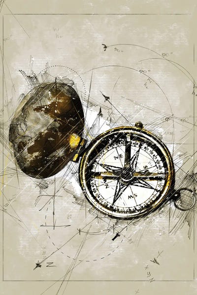 Compasses: Compass Sketch by Durro Art