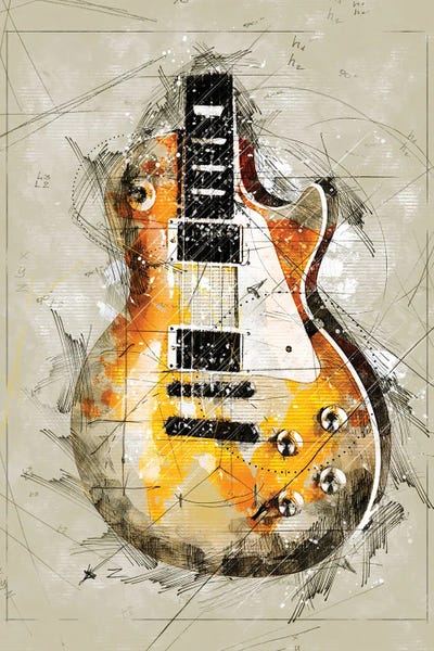 Guitars: Guitar Sketch by Durro Art