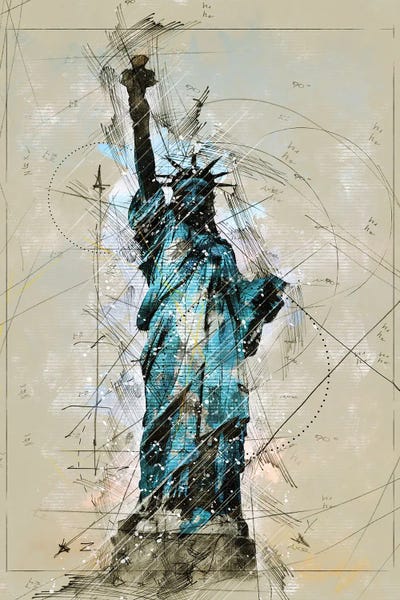 Liberty Sketch by Durro Art art print