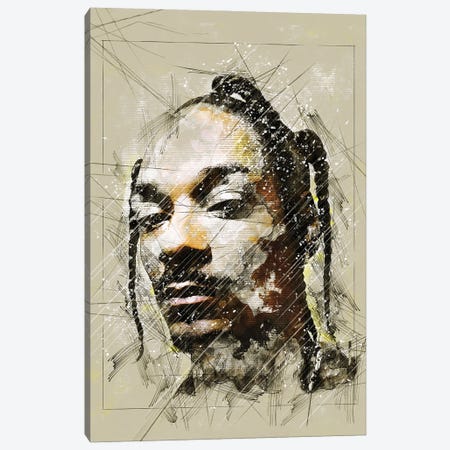 Snoop Sketch Canvas Print #DUR1034} by Durro Art Canvas Art Print