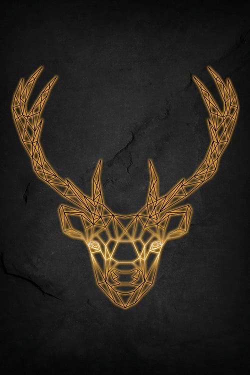 Deer Geometric by Durro Art wall art