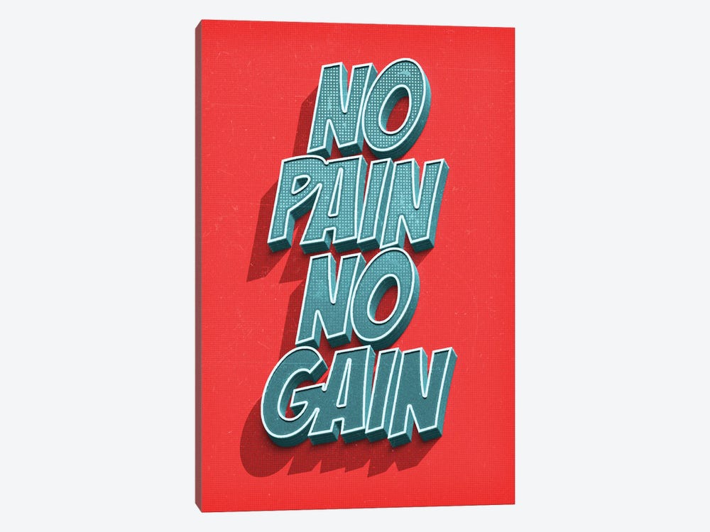 No Pain No Gain by Durro Art 1-piece Canvas Print