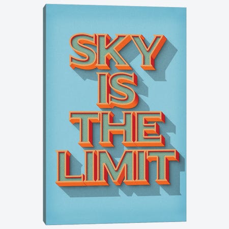 Sky Is The Limit Retro Canvas Print #DUR1055} by Durro Art Canvas Art Print