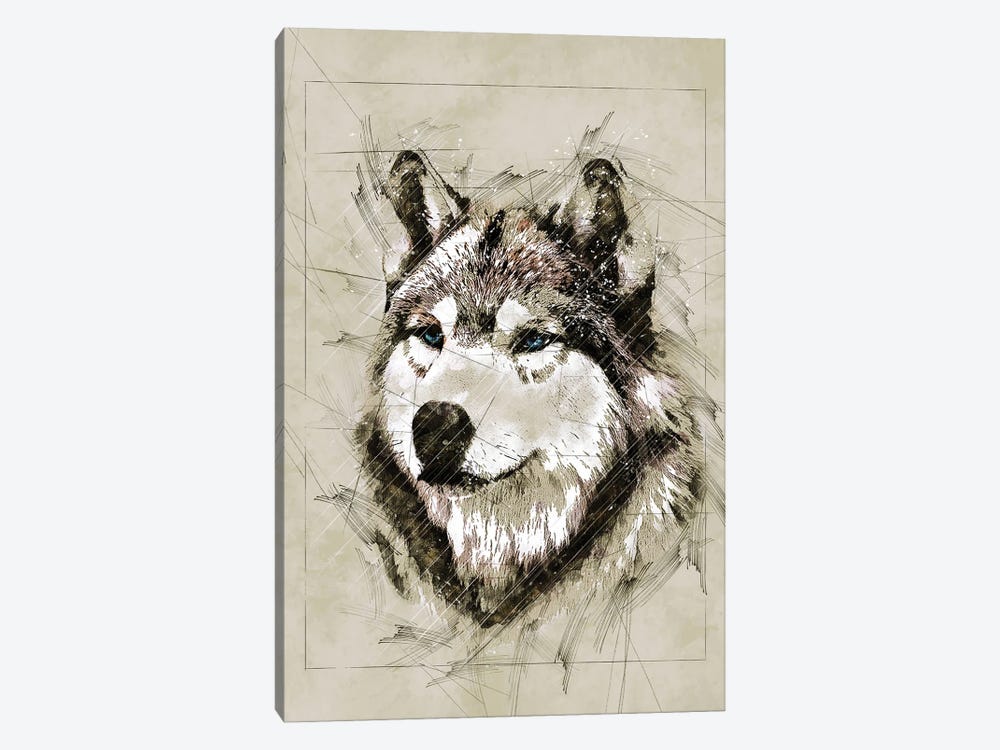 Wolf Sketch II by Durro Art 1-piece Art Print