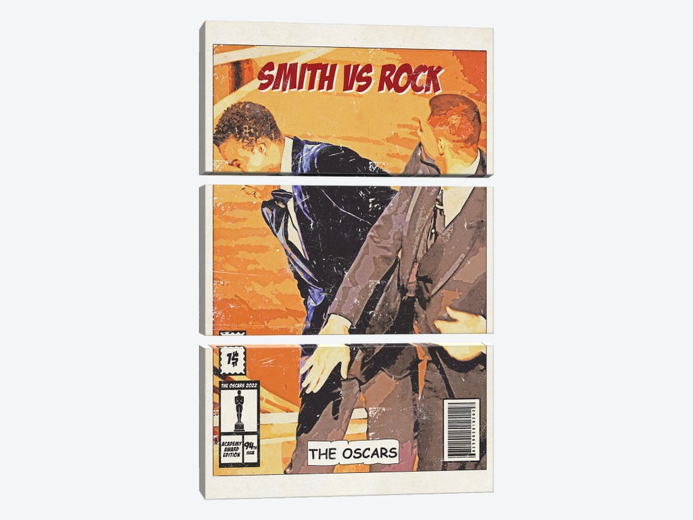 Smith Vs Rock by Durro Art 3-piece Canvas Art
