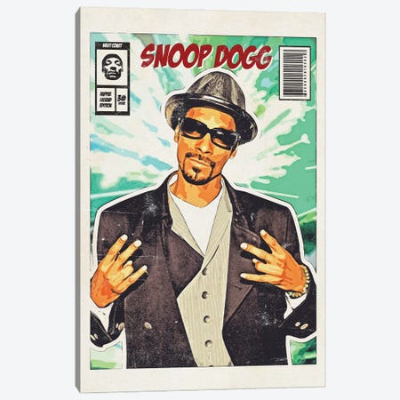 Snoop West Coast Comic Canvas Print #DUR1076} by Durro Art Canvas Print
