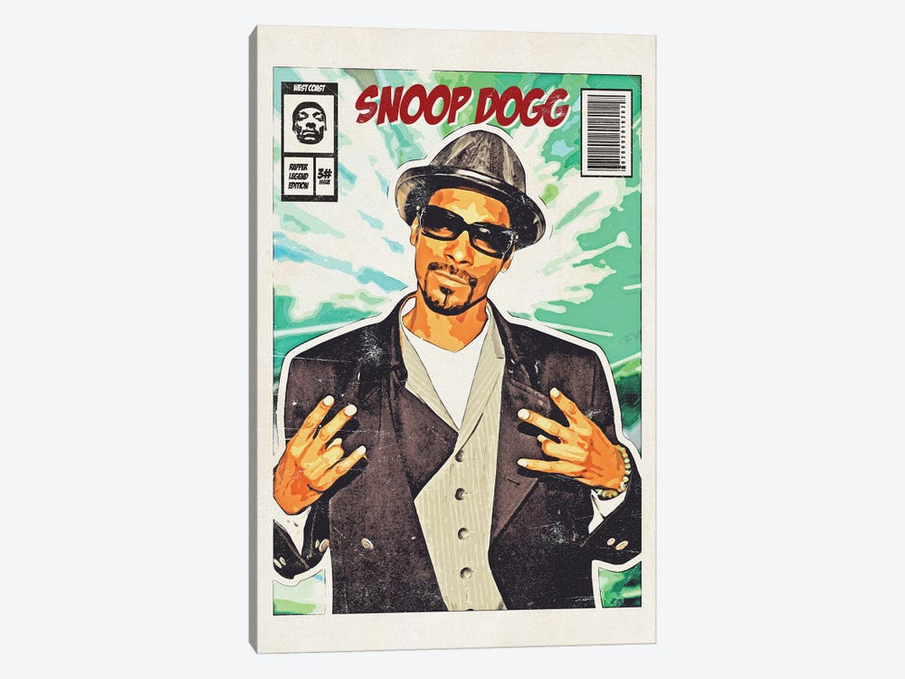 Snoop West Coast Comic by Durro Art 1-piece Canvas Art