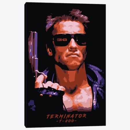 Terminator T-800 Canvas Print #DUR108} by Durro Art Canvas Art