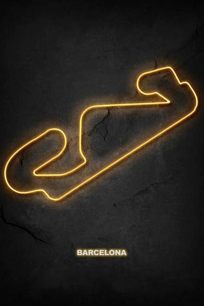 Neon: Barcelona Circuit Neon by Durro Art