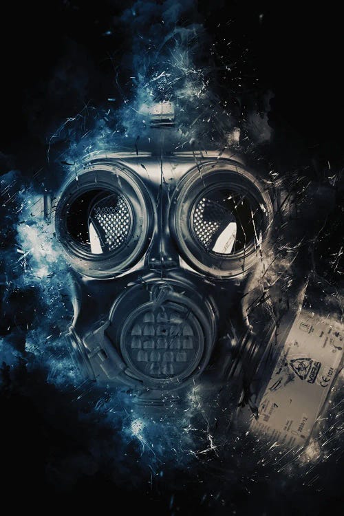 Gasmask by Durro Art wall art