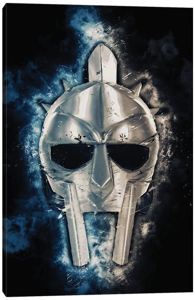 Gladiator Mask Canvas Art Print - Durro Art