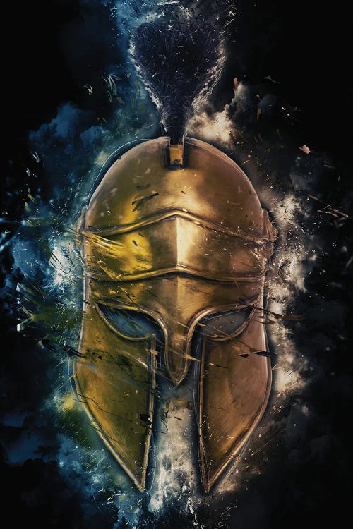 Spartan Mask by Durro Art wall art