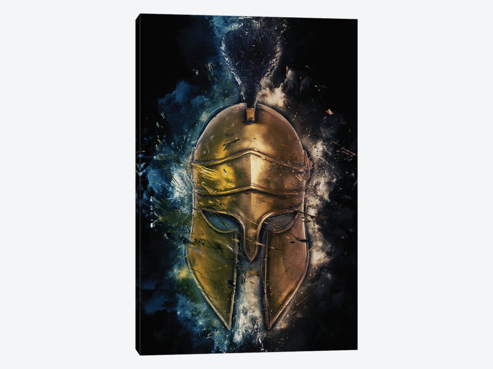 Spartan Mask by Durro Art 1-piece Canvas Print