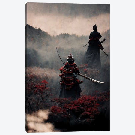 Samurai Canvas Print #DUR1136} by Durro Art Canvas Art