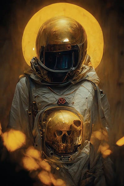 Dead Astronaut by Durro Art metal wall art