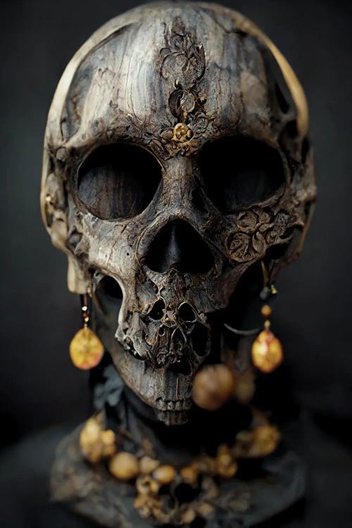 Gold Skull III