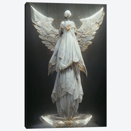 Angel Statue Canvas Print #DUR1152} by Durro Art Canvas Print