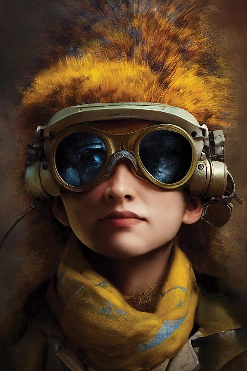 Futuristic Girl by Durro Art wall art