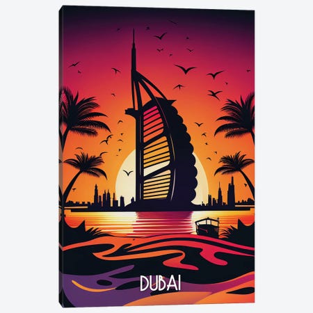 Dubai City Canvas Print #DUR1160} by Durro Art Canvas Art
