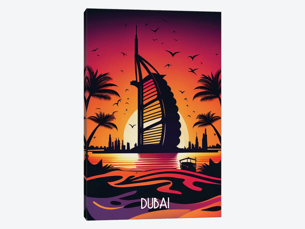 Dubai City by Durro Art 1-piece Canvas Artwork