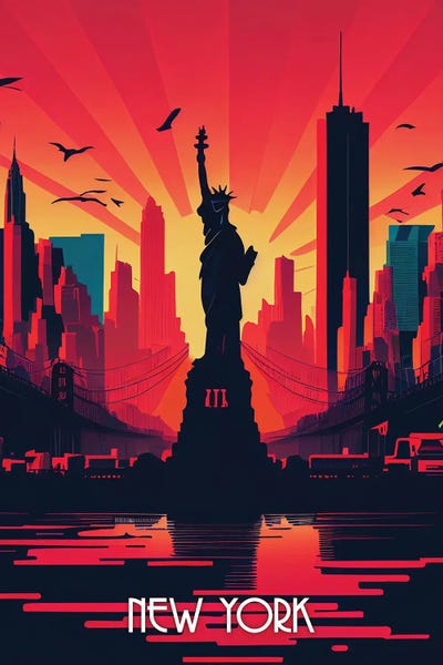 Statue Of Liberty: New York City by Durro Art