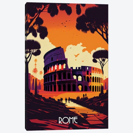 Rome City Canvas Print #DUR1163} by Durro Art Canvas Art