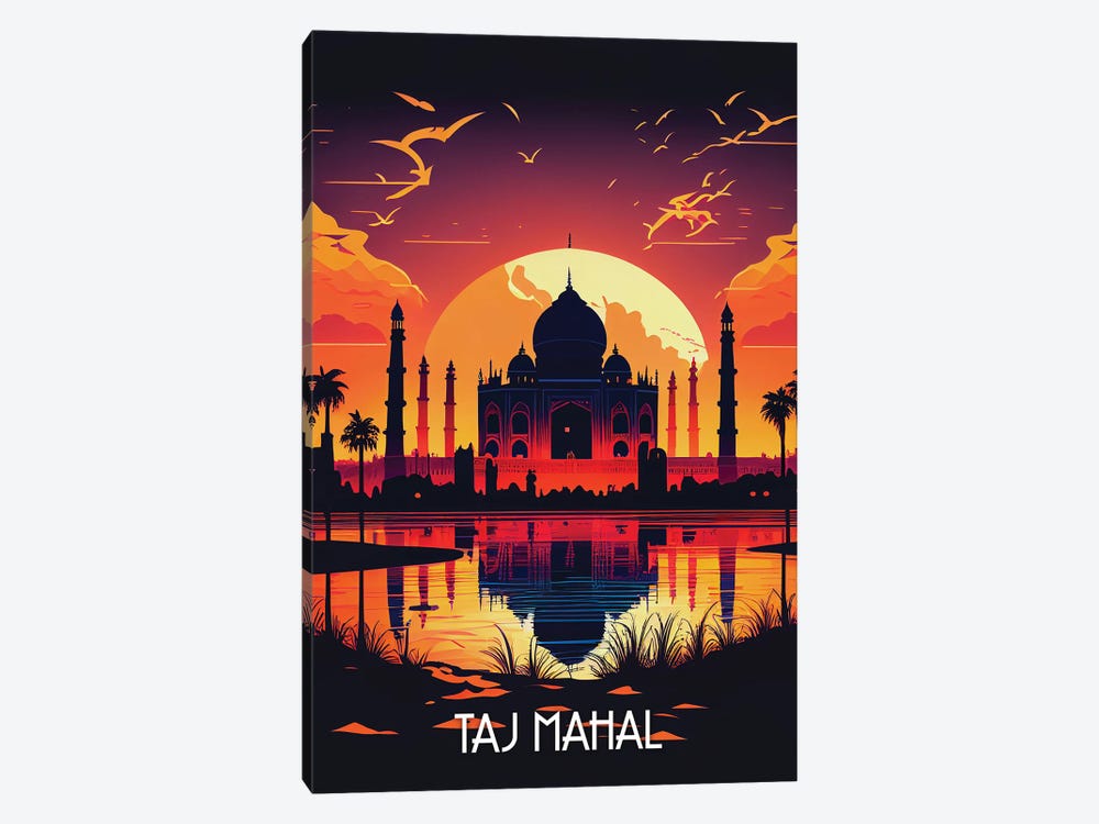 Taj Mahal Poster by Durro Art 1-piece Art Print