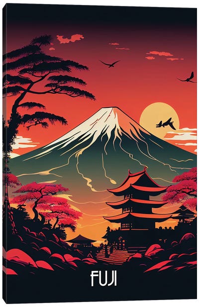 Fuji Poster Canvas Art Print