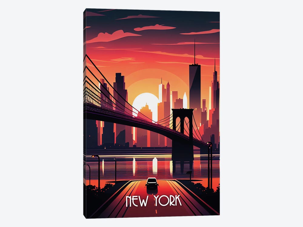 New York City II by Durro Art 1-piece Canvas Art Print
