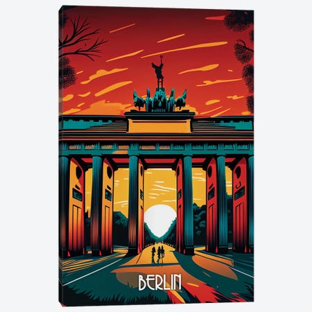 Berlin City Canvas Print #DUR1171} by Durro Art Art Print