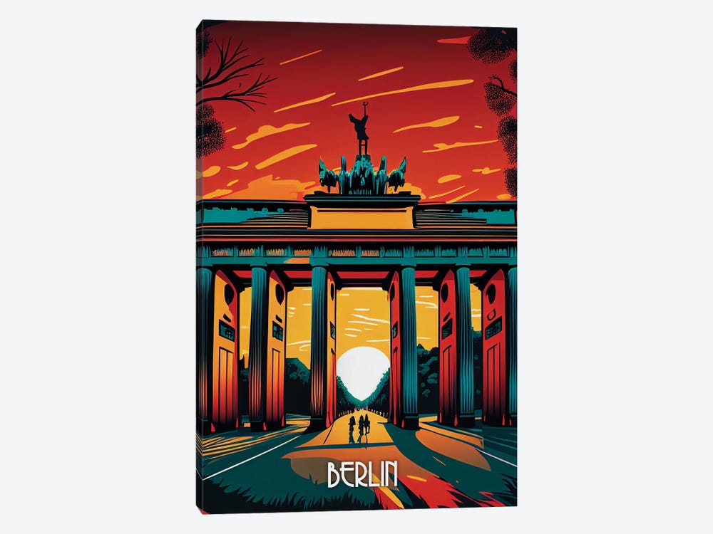 Berlin City by Durro Art 1-piece Canvas Wall Art