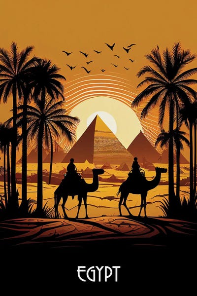 Camels: Egypt Poster by Durro Art