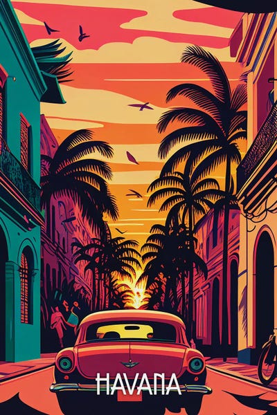 Cuba: Havana City by Durro Art
