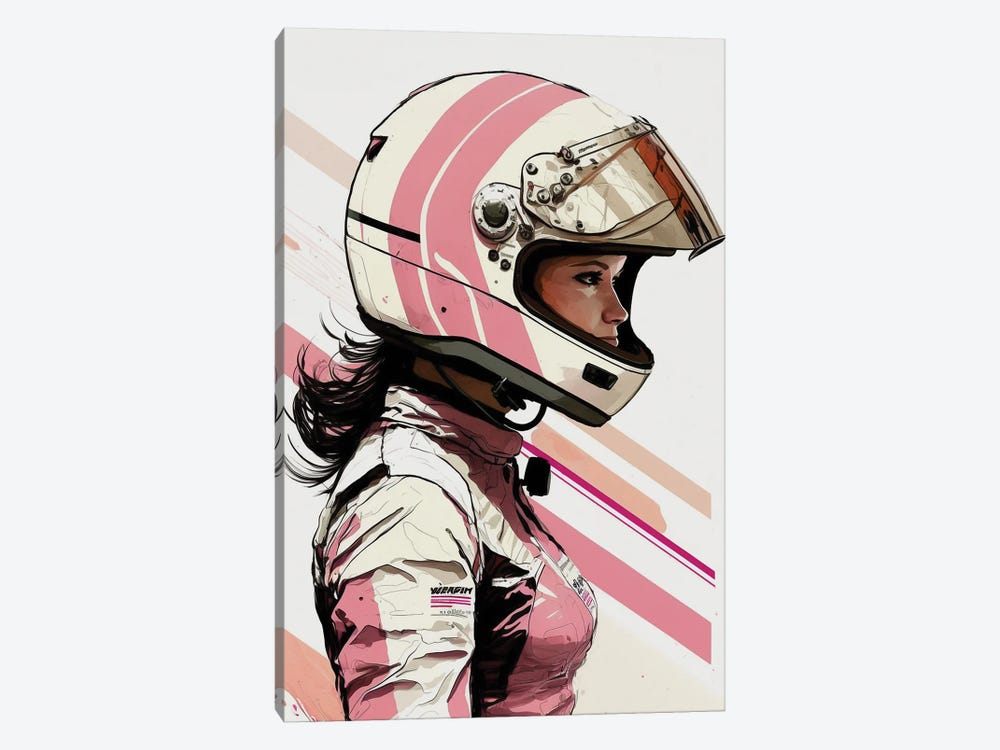Racer Girl by Durro Art 1-piece Canvas Print