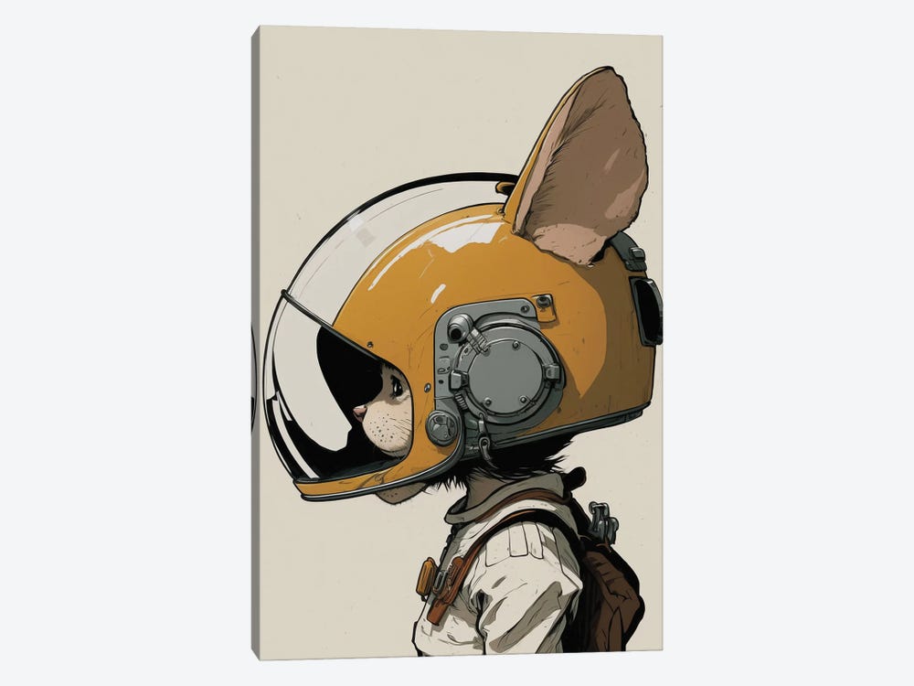 Astronaut Mouse by Durro Art 1-piece Art Print