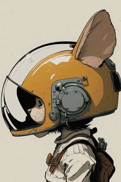 Mice: Astronaut Mouse by Durro Art