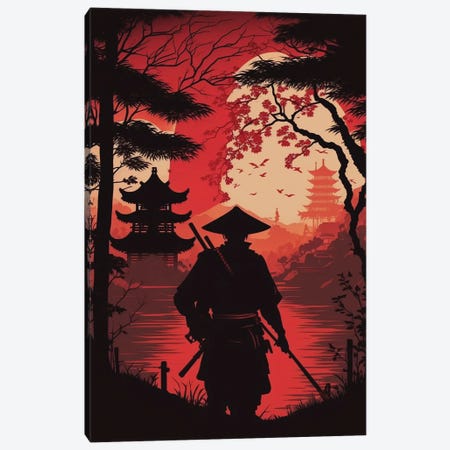 Japanese Samurai II Canvas Print #DUR1208} by Durro Art Art Print