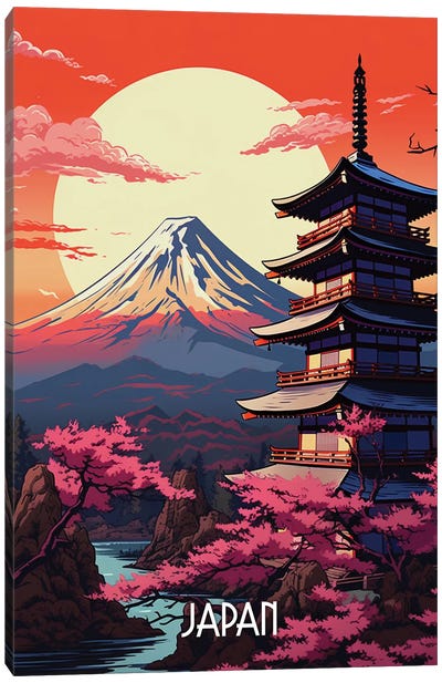 Japan Fuji Art Canvas Art Print - Japan Art