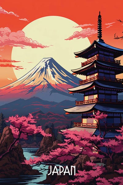 Japan: Japan Fuji Art by Durro Art