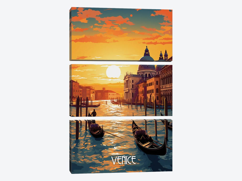 Venice City Art by Durro Art 3-piece Art Print
