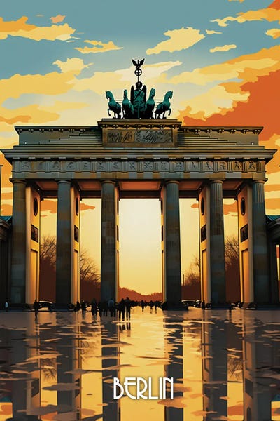 Famous Monuments & Sculptures: Berlin City Art II by Durro Art