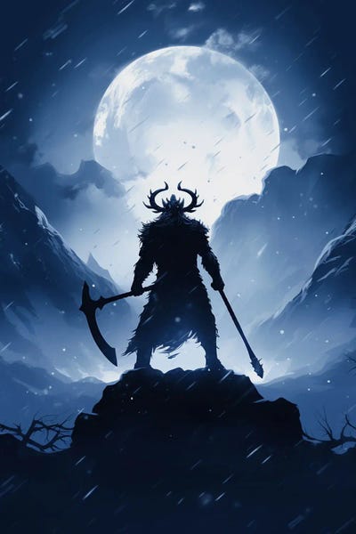 Rain: Viking Silhouette III by Durro Art