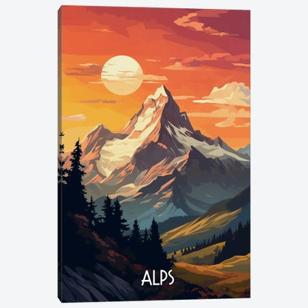 Alps II Canvas Print #DUR1242} by Durro Art Canvas Art Print
