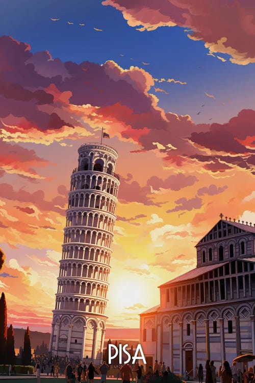 Pisa City by Durro Art wall art