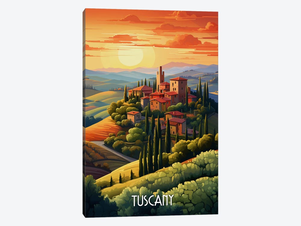 Tuscany Italy by Durro Art 1-piece Canvas Artwork