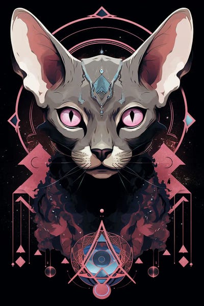 Hairless Cats: Fantasy Cat II by Durro Art