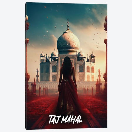 Taj Mahal Fantasy Canvas Print #DUR1265} by Durro Art Canvas Artwork