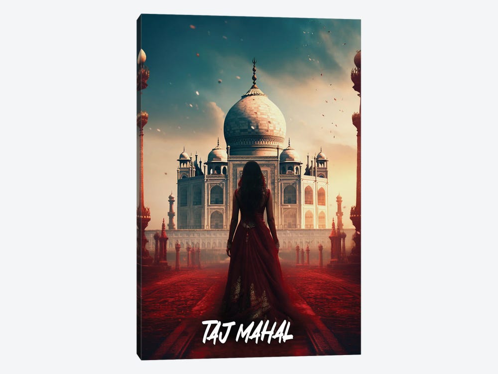 Taj Mahal Fantasy by Durro Art 1-piece Canvas Art Print