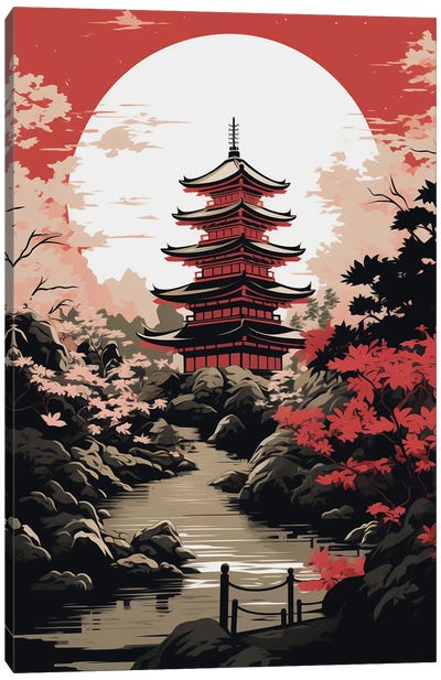 Japanese Pagoda Canvas Art Print - Japanese Culture