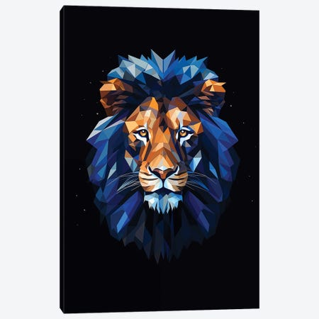 Poly Art Lion Canvas Print #DUR1289} by Durro Art Canvas Print